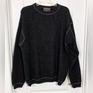 90s Woolrich Wool Crewneck Sweater USA Made Vintage Charcoal XL